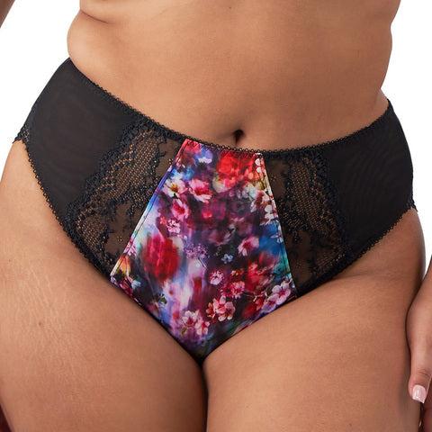 Lucie High Leg Brief - Cherry Blossom