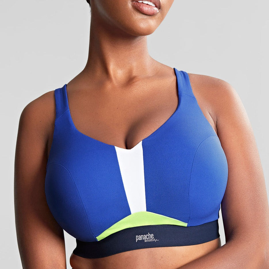 Endurance Non Padded Wired Sports Bra - Blue