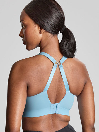 Endurance Non Padded Wired Sports Bra - Sky Blue