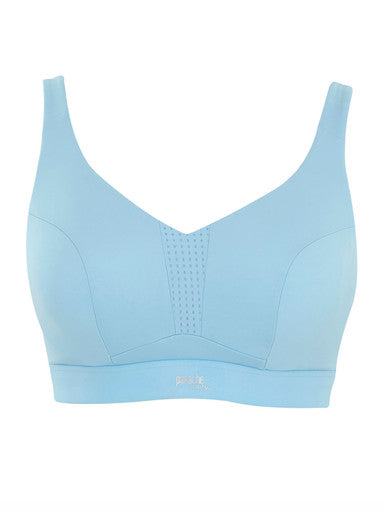 Endurance Non Padded Wired Sports Bra - Sky Blue