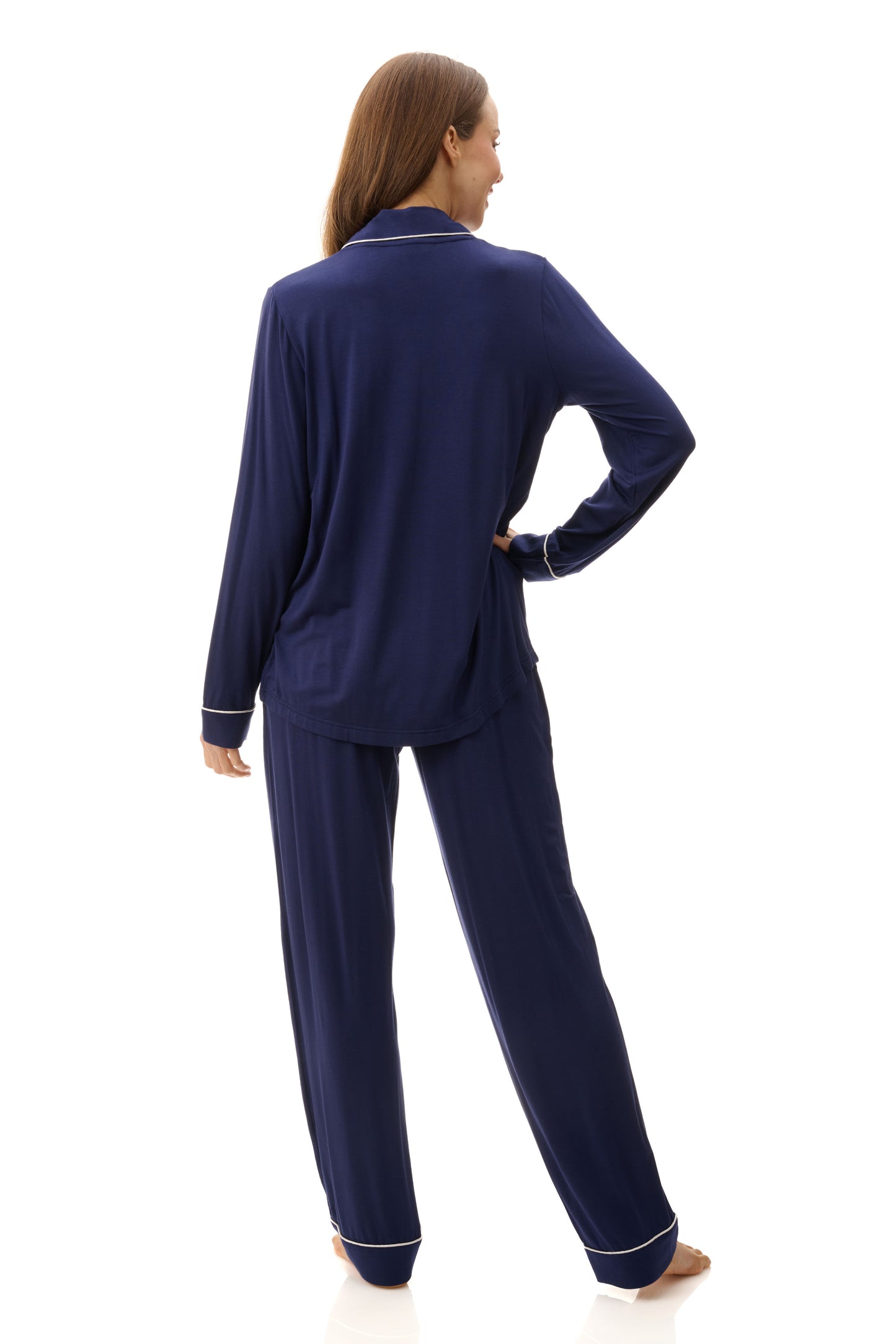 Modal Long PJ Set - Navy