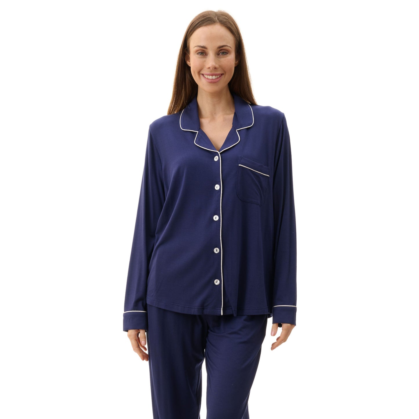 Modal Long PJ Set - Navy