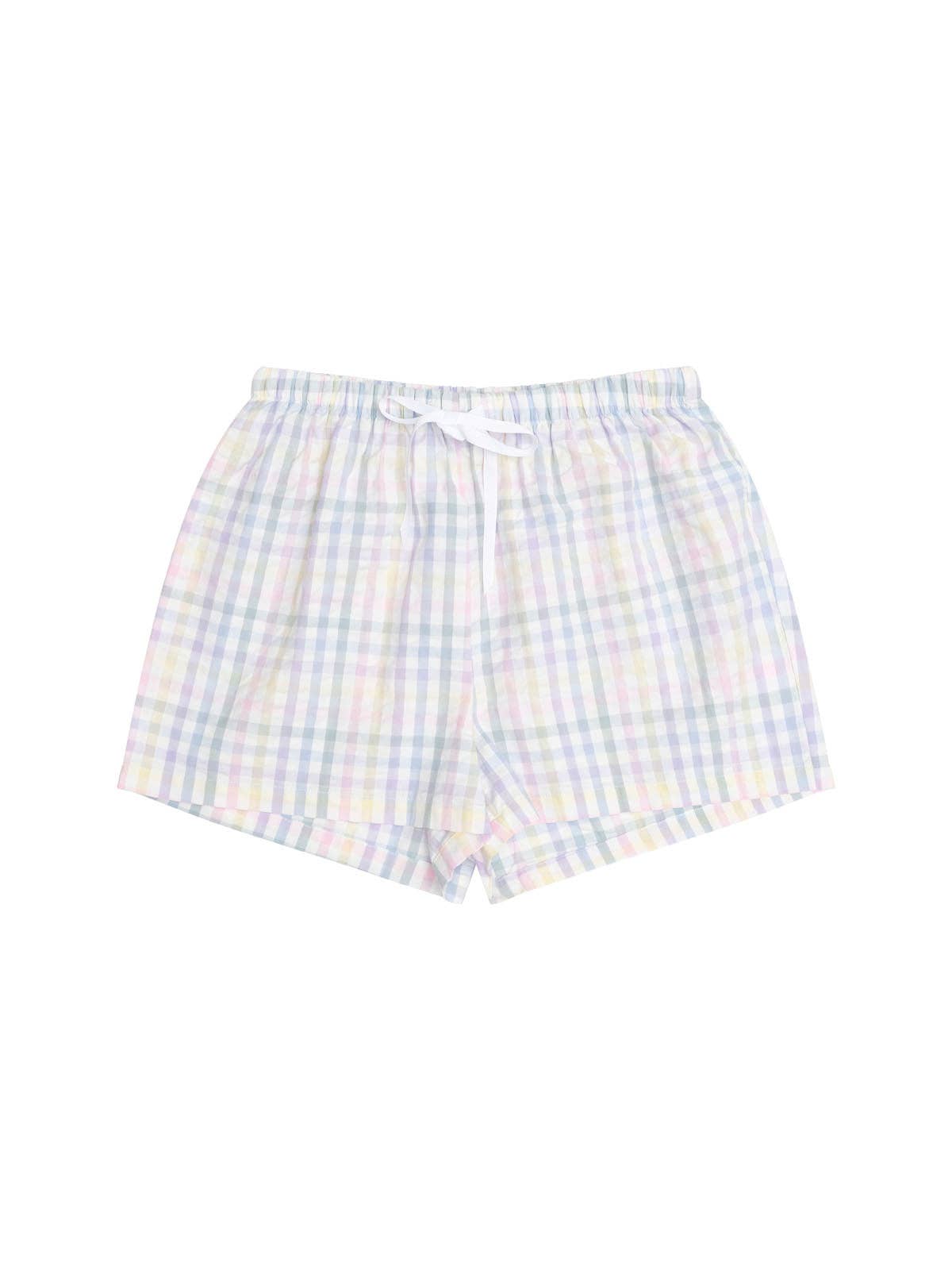 Summer Picnic Shortie PJ Set - Pastel Gingham