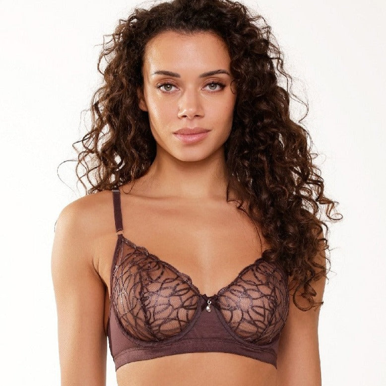 Lace UW Bra - Dark Pepper