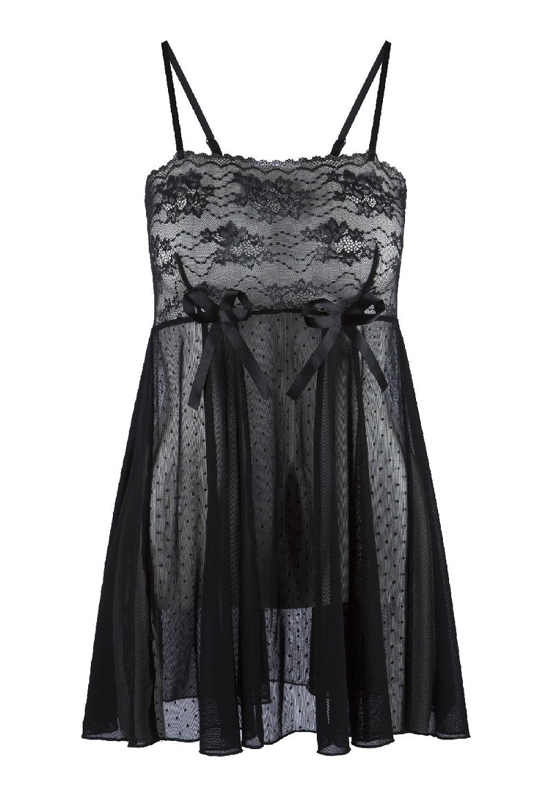 Babydoll Chemise - Black