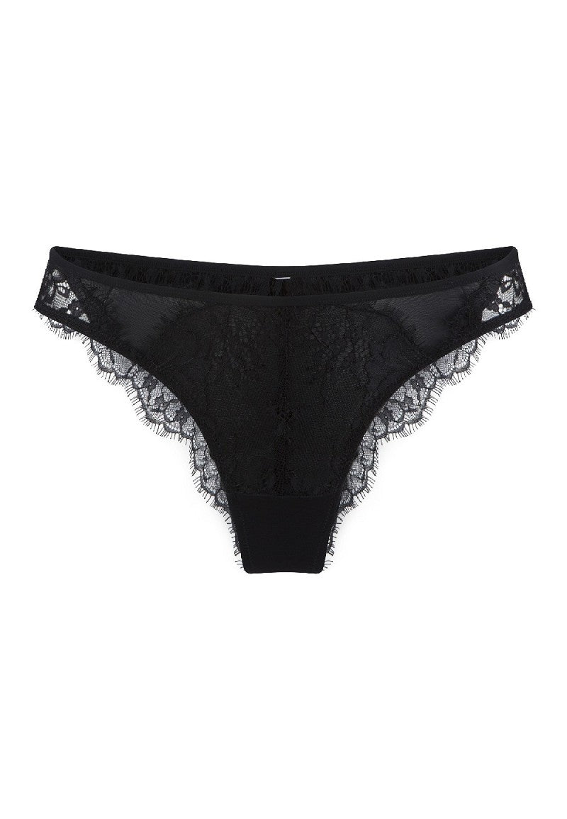 Lace Thong - Black