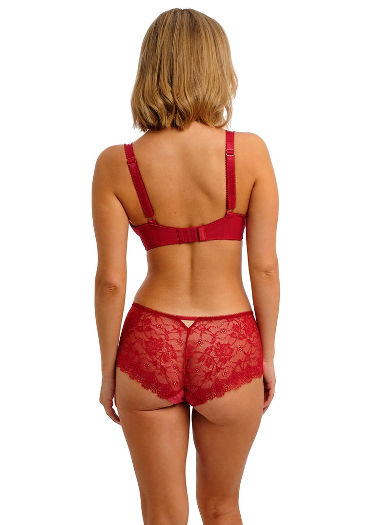 Fascinate Balconette Bra - Cherry