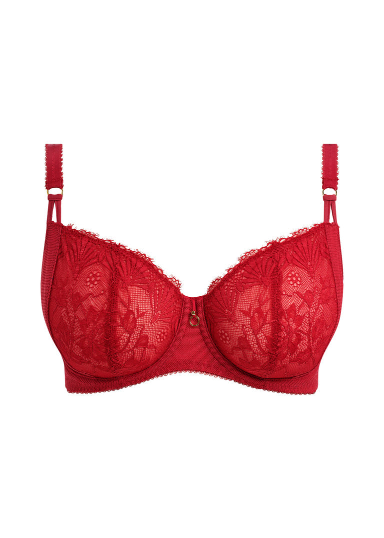 Fascinate Balconette Bra - Cherry