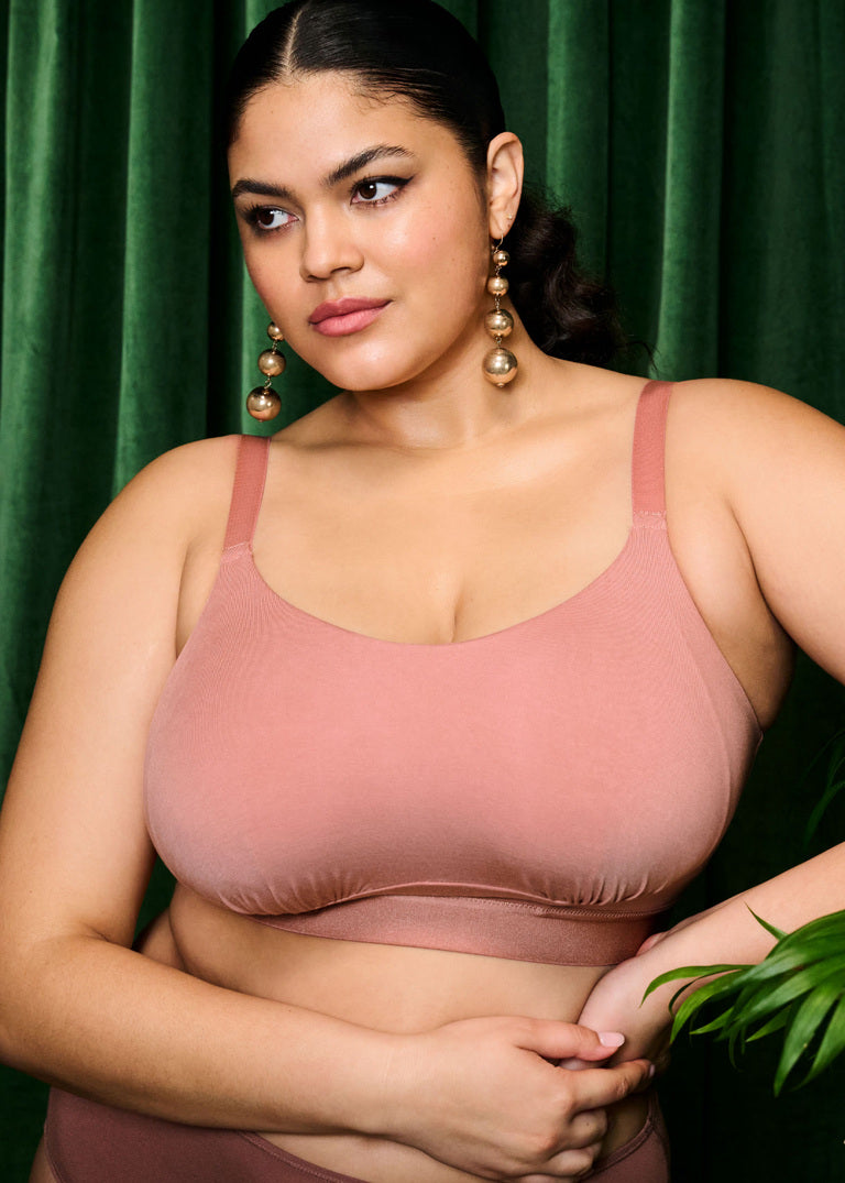 Downtime Non Wired Bra - Ash Rose