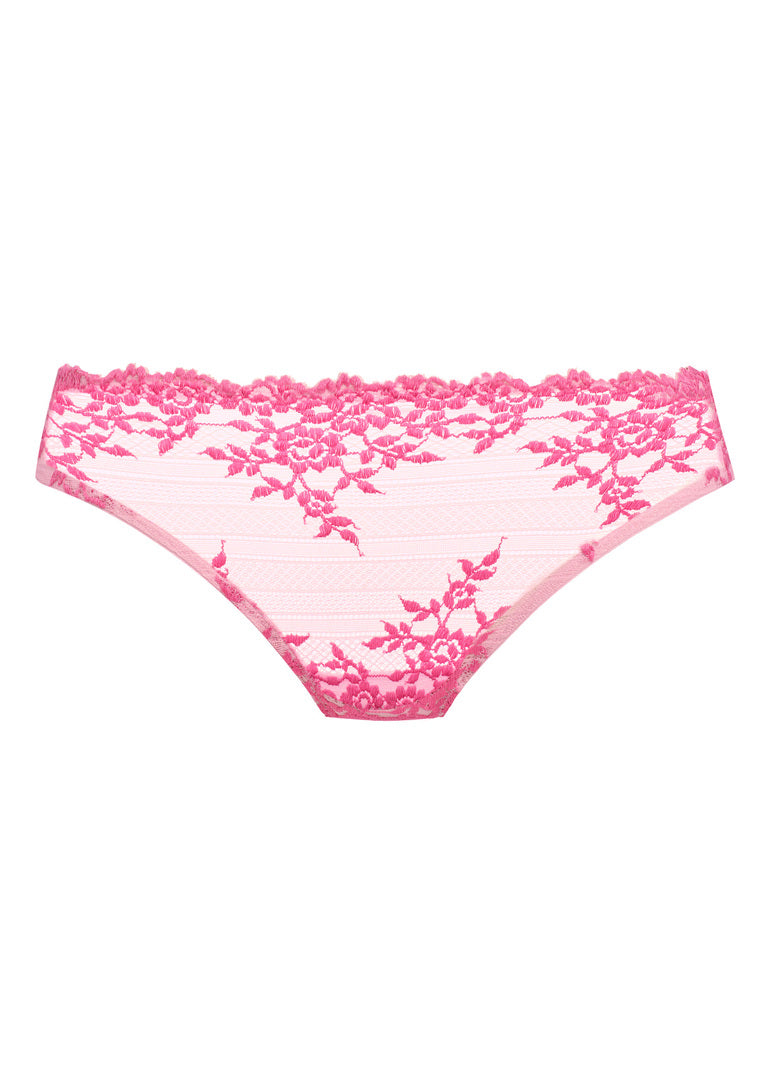 Embrace Lace Bikini Brief - Ballet Slipper/Chateau Rose