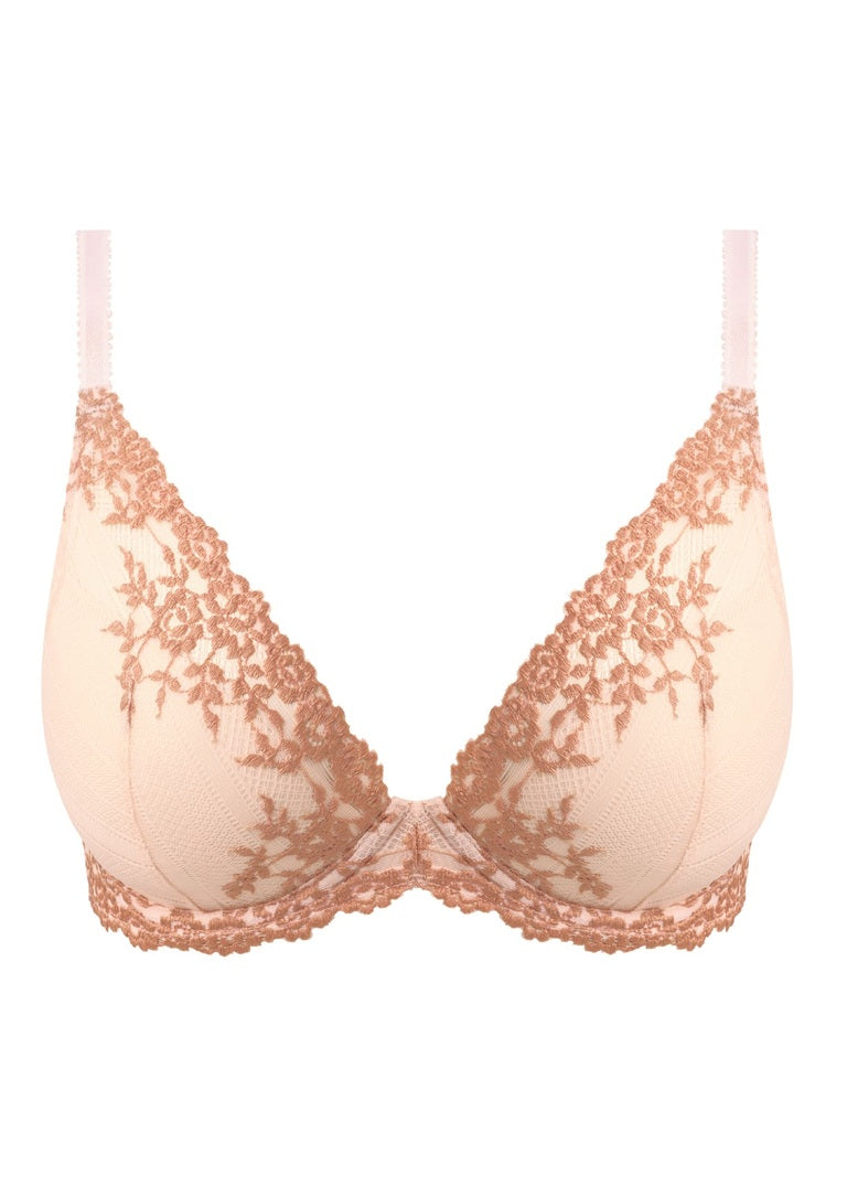Embrace Lace Plunge Bra - Angel Wing/ Rose Dust