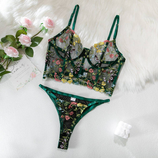 The Jardin Set - Emerald Floral