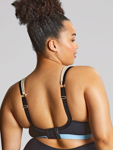 Upbeat Wired Sports Bra - Black/Chalk