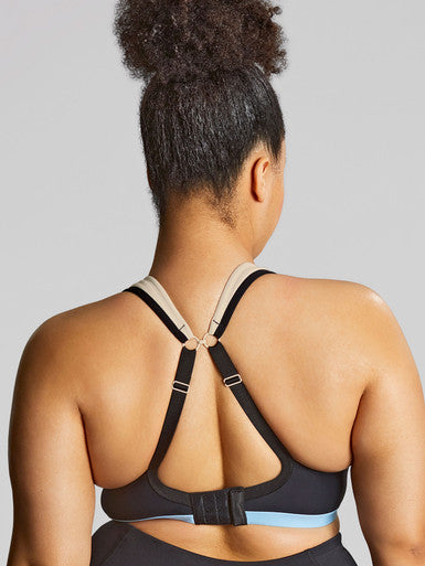 Upbeat Wired Sports Bra - Black/Chalk