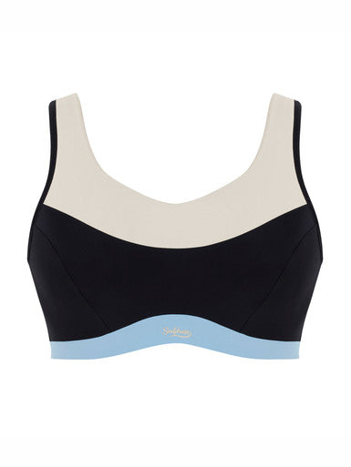 Upbeat Wired Sports Bra - Black/Chalk