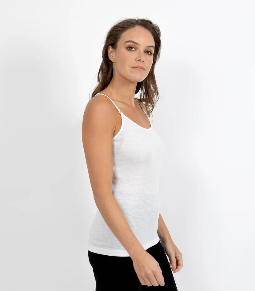 Pure Merino Wool Camisole - Ivory