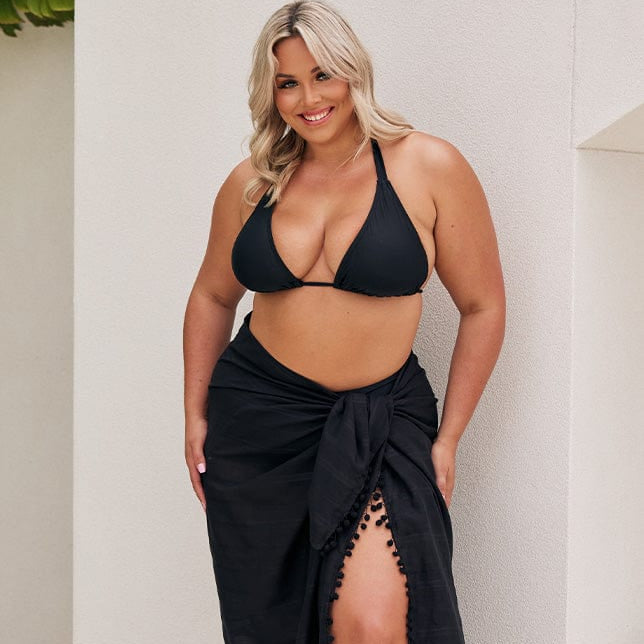 Cotton Sarong in Black