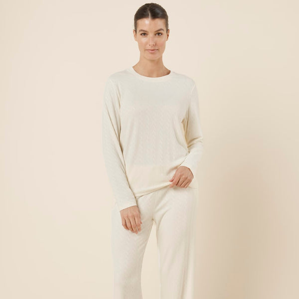 Ellie Velour Cable Knit Set