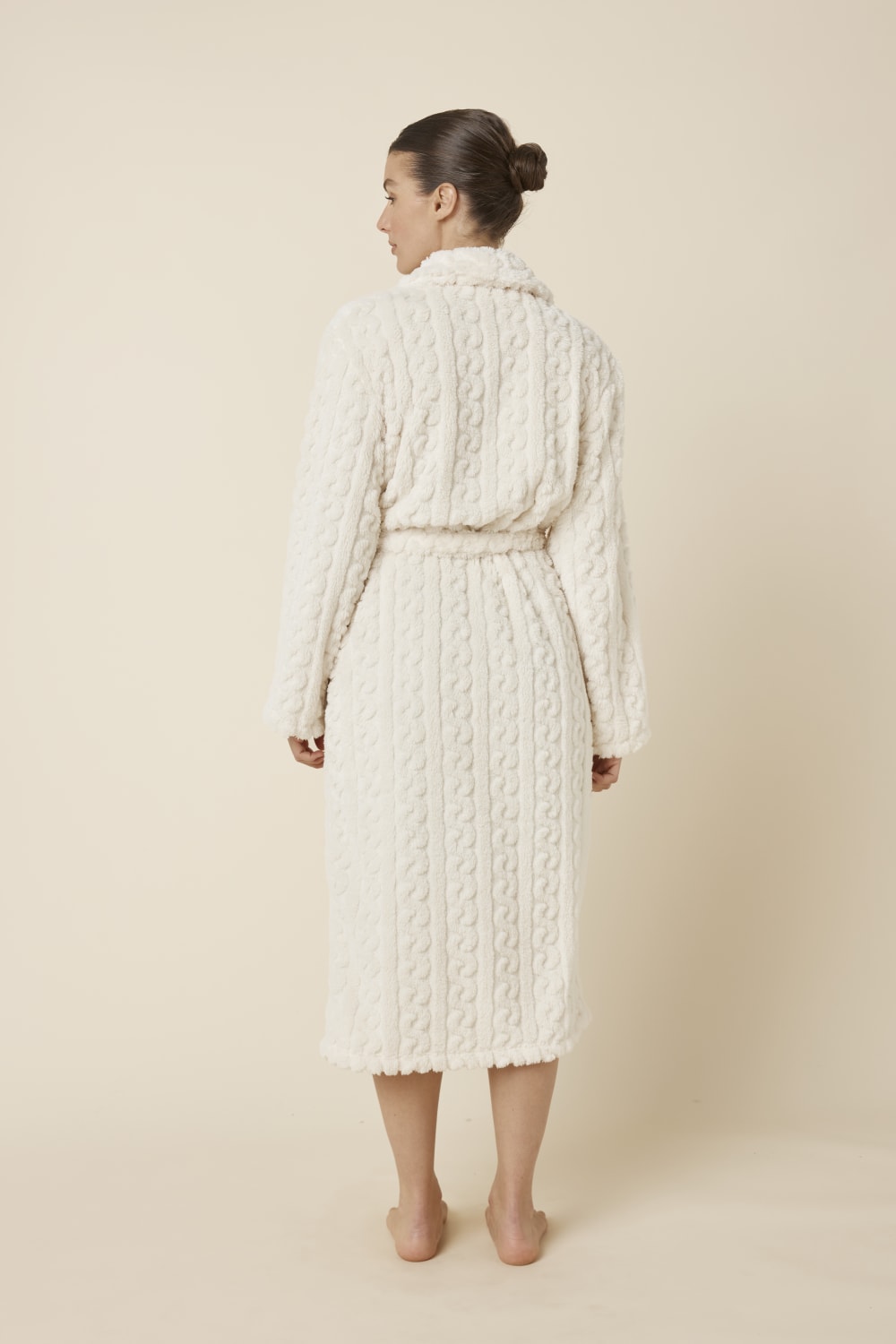 Gabriella Textured Plush Long Robe