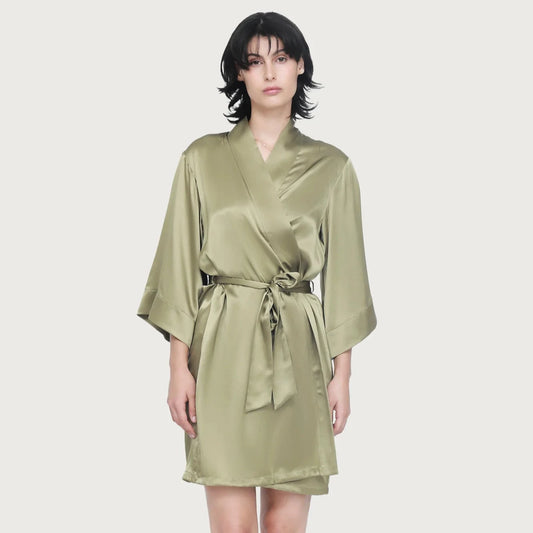 Day to Night Mini Robe - Khaki