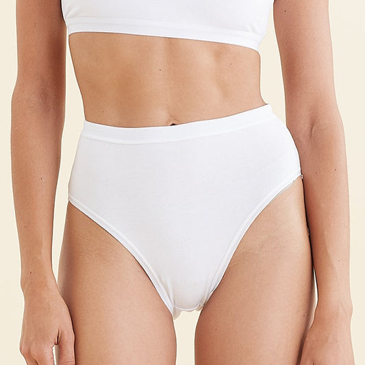 Emily High-Rise Full Sleep Brief - White