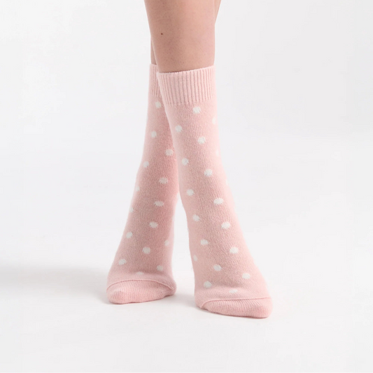 Ilaria Spot Crew Sock Wool/Cashmere