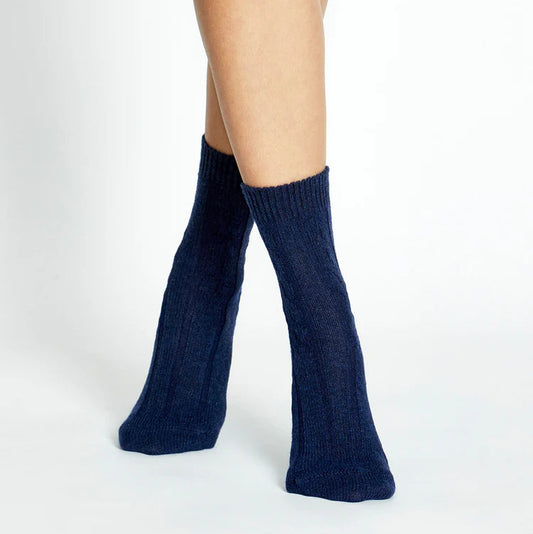 Nina Cable Crew Sock Wool/Cashmere