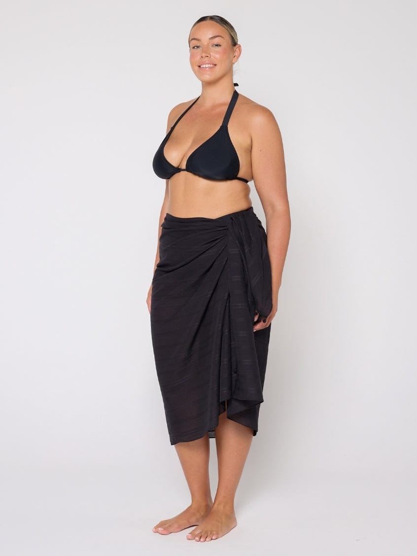 Cotton Sarong in Black