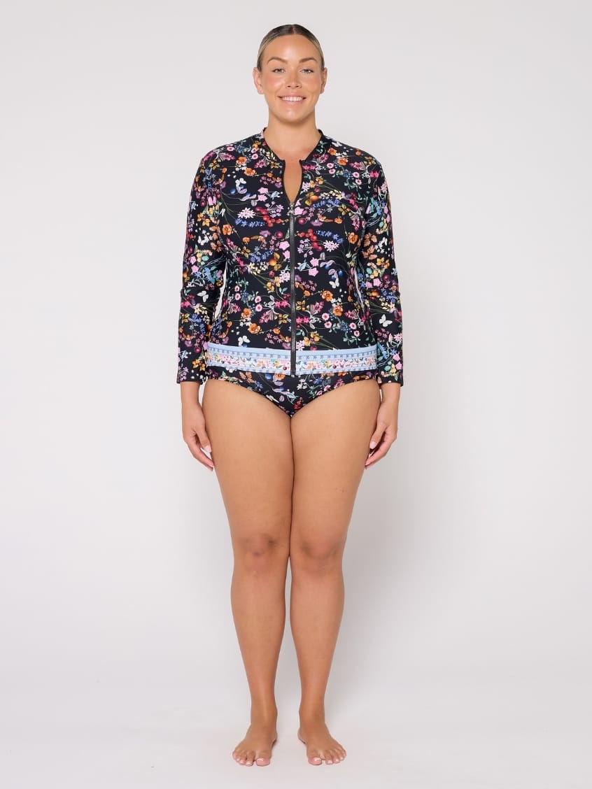 Long Sleeve Rash Vest in Madeira