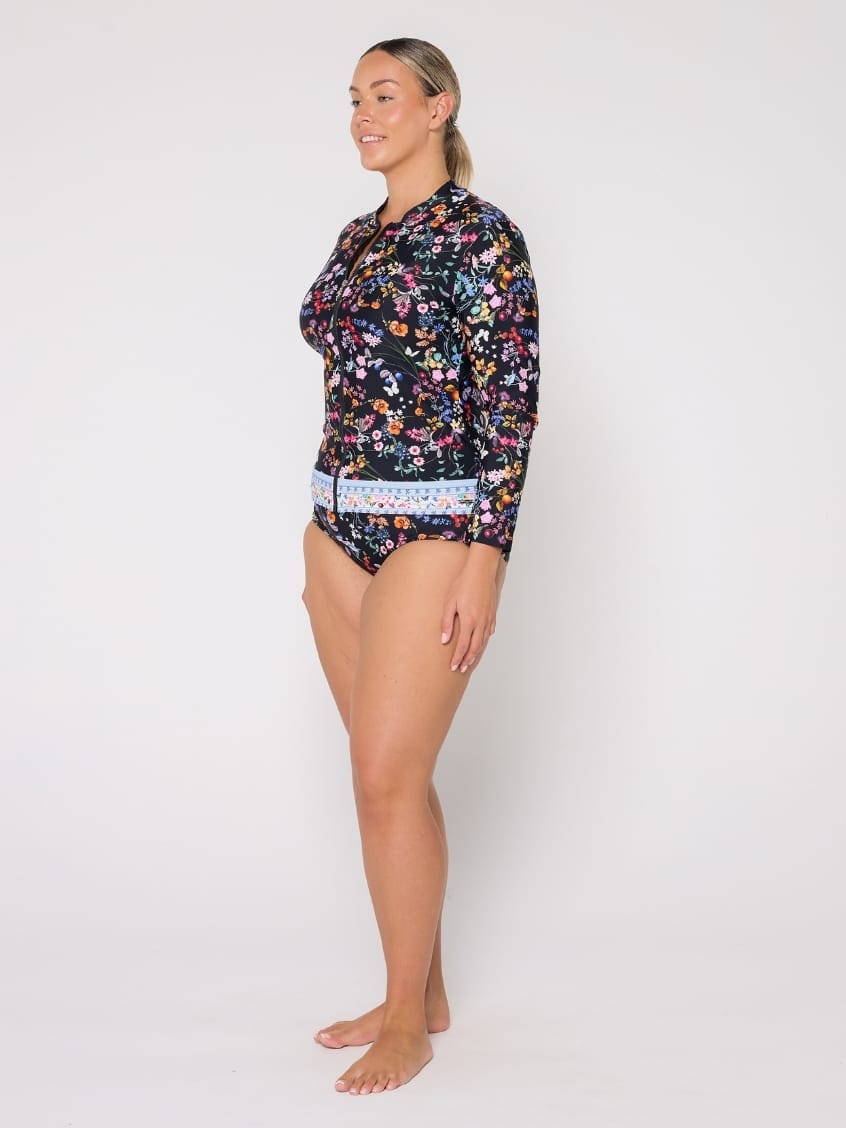 Long Sleeve Rash Vest in Madeira