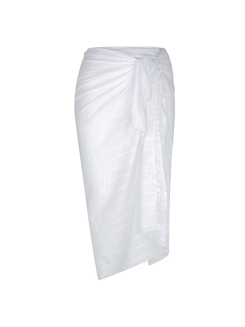 Cotton Sarong in White