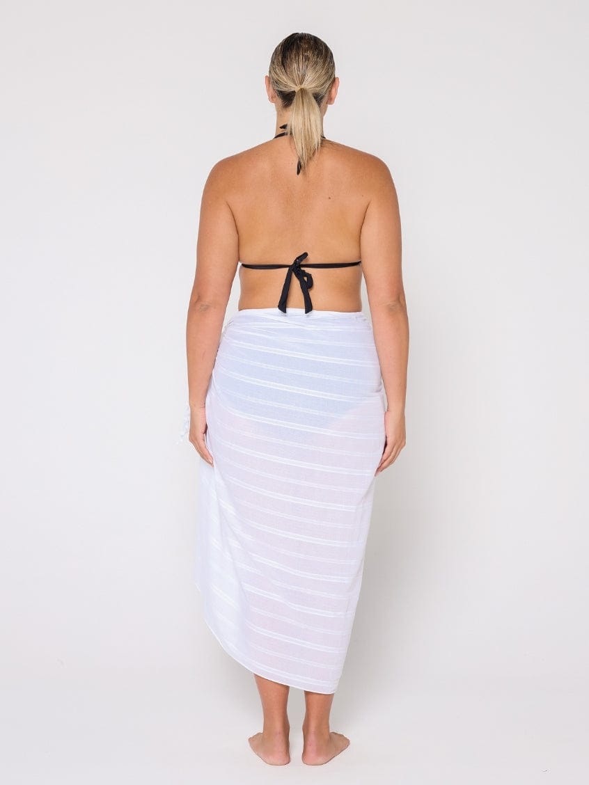 Cotton Sarong in White
