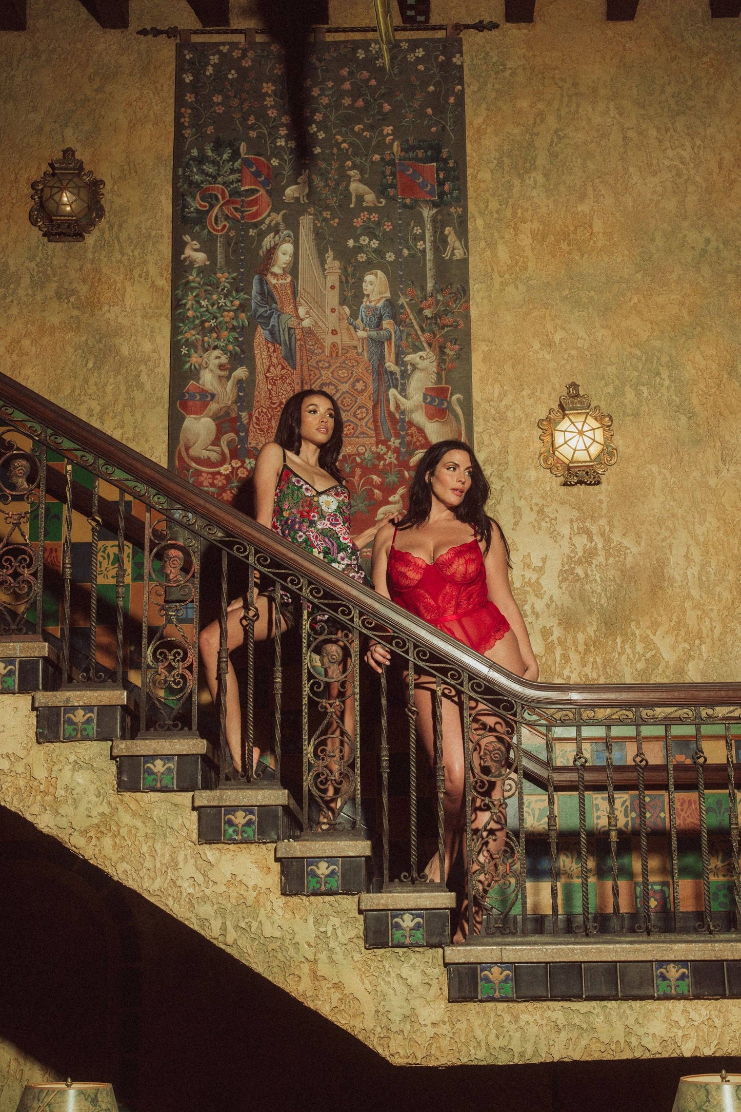 Embroidered Lace Bodysuit - Scarlett