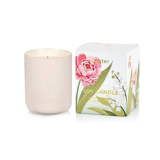 White Florals & French Pear Candle