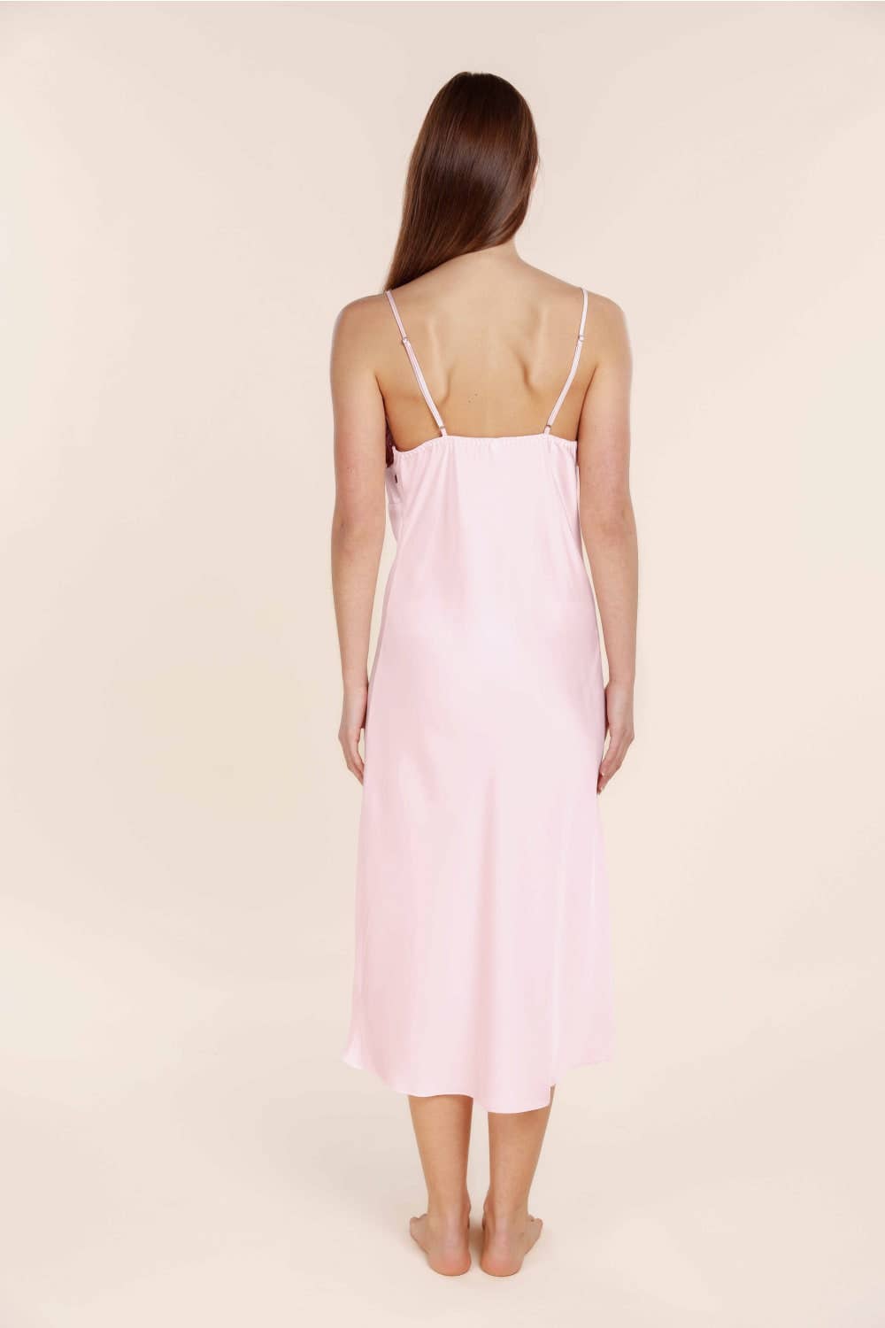 Long Lace Slip - Magnolia Pink
