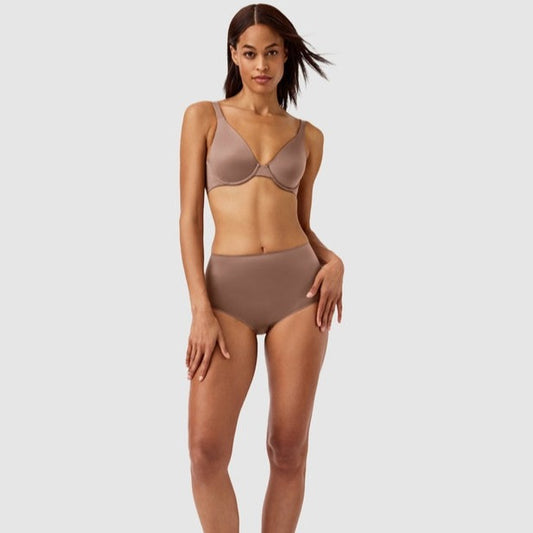 Shaping Satin Brief - Cafe Au Lait