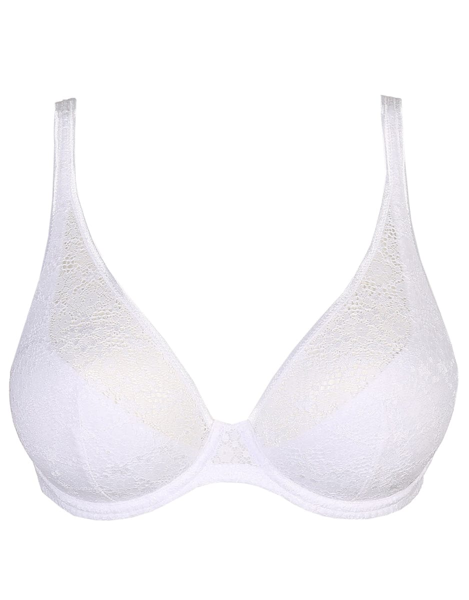 Twist Epirus Half Padded Plunge Bra - White