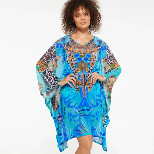 Mesh Kaftan - Florence Print